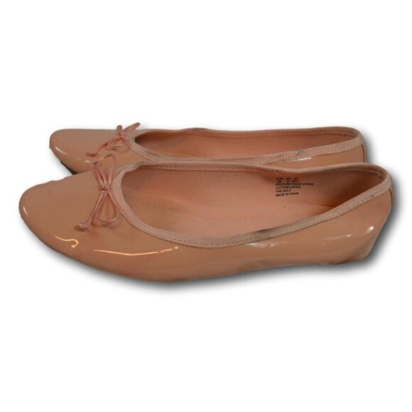 FEVERSOLE Womens Macaroon Colorful Memory Foam Cushion Insock Patent Ballet Flat - Picture 2 of 5